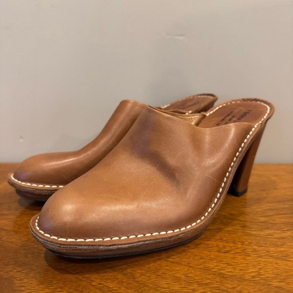 Donald J. Pliner Tan Leather Mules - Picture 1 of 10
